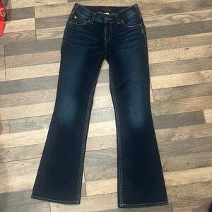 Silver Womens Bootcut Darkwash Jeans Size 26